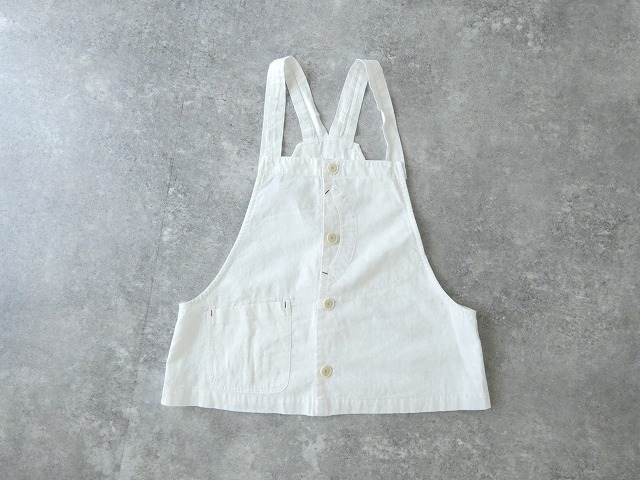 快晴堂(かいせいどう) Girl'sリラクシンWorkデニムホワイトオーバーオールベストの商品画像9