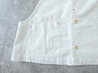 快晴堂(かいせいどう) Girl'sリラクシンWorkデニムホワイトオーバーオールベストの商品画像32