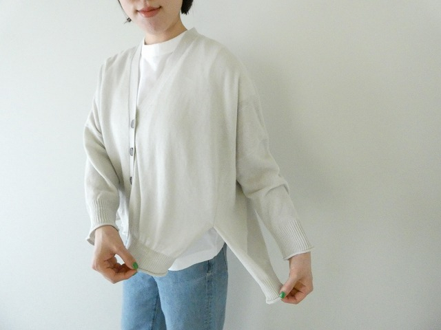 maomade(マオメイド) 変形リネンUVカットVネックカーディガンの商品画像5