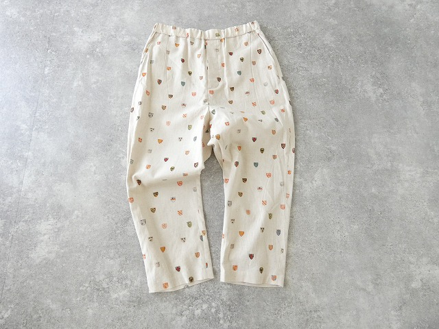 R&D.M(オールドマンズテーラー) COTTON LINEN COAT OF ARMS SARROUEL TAPERED GUM PANTSの商品画像2