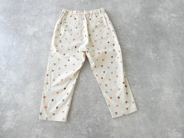 R&D.M(オールドマンズテーラー) COTTON LINEN COAT OF ARMS SARROUEL TAPERED GUM PANTSの商品画像4