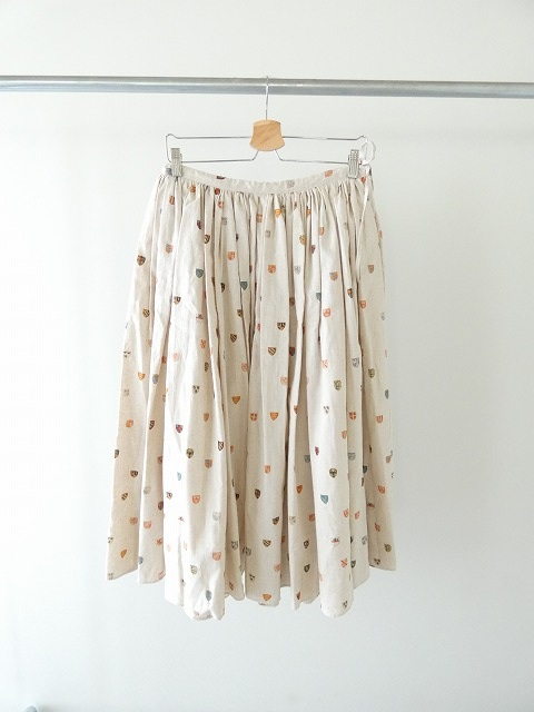 R&D.M(オールドマンズテーラー) COTTON LINEN COAT OF ARMS GATHER SKIRTの商品画像2