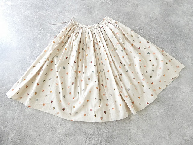 R&D.M(オールドマンズテーラー) COTTON LINEN COAT OF ARMS GATHER SKIRTの商品画像3