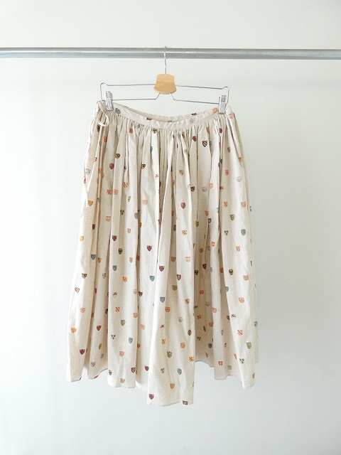 R&D.M(オールドマンズテーラー) COTTON LINEN COAT OF ARMS GATHER SKIRTの商品画像4