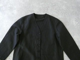 homspun(ホームスパン) ウールリネンノーカラージャケットの商品画像25