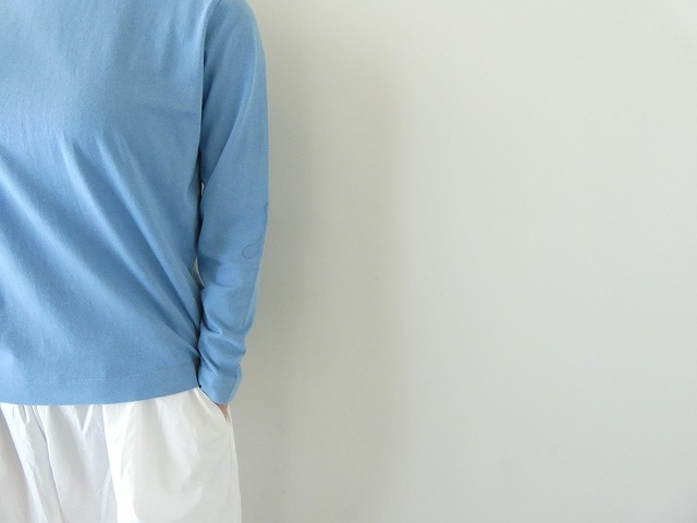 homspun(ホームスパン) 天竺長袖Tシャツ　(2)サックスの商品画像5