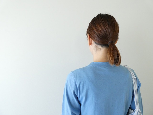 homspun(ホームスパン) 天竺長袖Tシャツ　(2)サックスの商品画像6