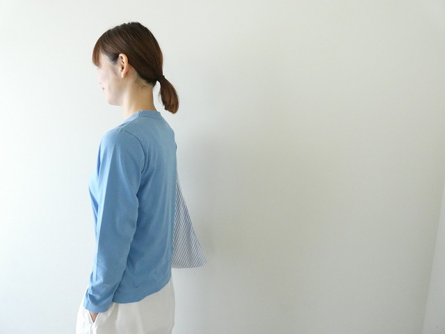homspun(ホームスパン) 天竺長袖Tシャツ　(2)サックスの商品画像7