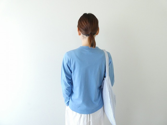homspun(ホームスパン) 天竺長袖Tシャツ　(2)サックスの商品画像8