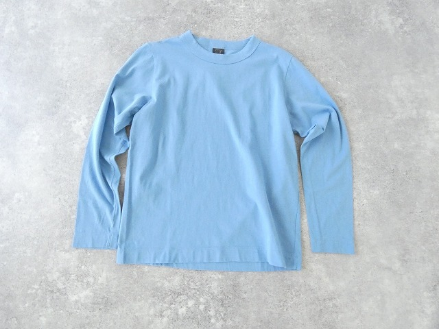 homspun(ホームスパン) 天竺長袖Tシャツ　(2)サックスの商品画像9