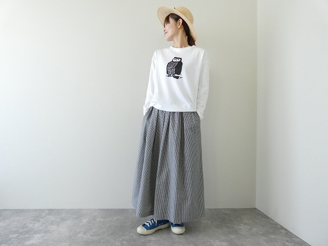 grin(グリン) エーゲ海ふくろうプリント長袖Tの商品画像2