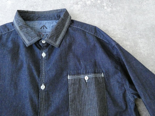 快晴堂(かいせいどう) HAYATE デュアルシーズンデニム ステッチ沢山シャツの商品画像26