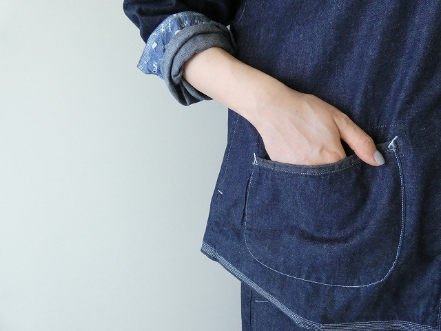 快晴堂(かいせいどう) HAYATE デュアルシーズンデニム ステッチ沢山シャツの商品画像9