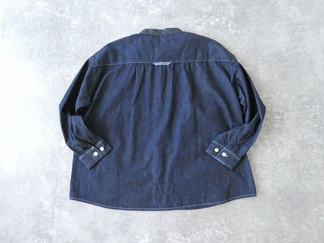 快晴堂(かいせいどう) HAYATE デュアルシーズンデニム スタンドプルオーバーシャツの商品画像10