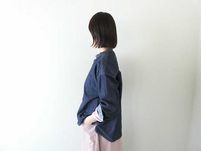 快晴堂(かいせいどう) HAYATE デュアルシーズンデニム スタンドプルオーバーシャツの商品画像4
