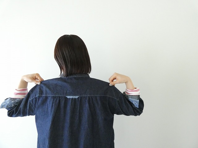 快晴堂(かいせいどう) HAYATE デュアルシーズンデニム スタンドプルオーバーシャツの商品画像5