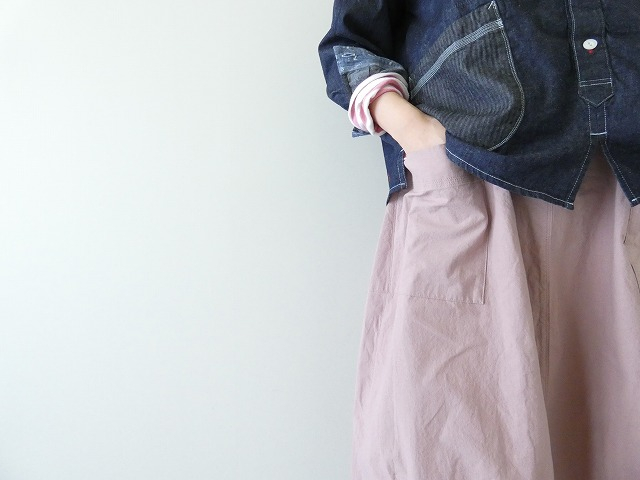 快晴堂(かいせいどう) Girl's・ヴィンテージ馬布 斜めポケットステッチたくさんスカートの商品画像4