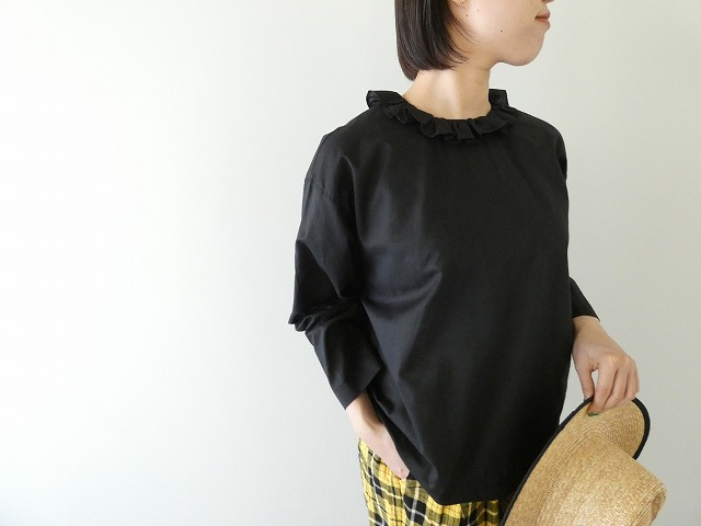 mizuiro ind(ミズイロインド) フリルカラープルオーバーシャツの商品画像4