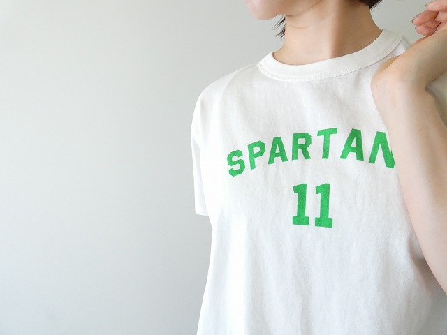 Blue Lake Market(ブルーレイクマーケット) アメリカンドライ天竺ラウンドヘムプリントTee SPARTANSの商品画像1