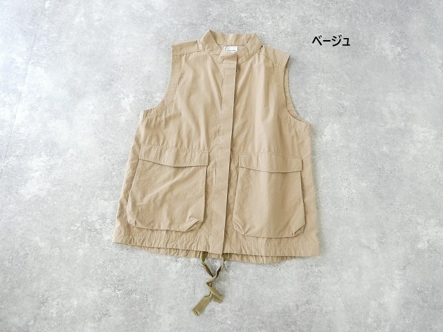 Blue Lake Market(ブルーレイクマーケット) ヴィンテージポプリン比翼あきベストの商品画像11