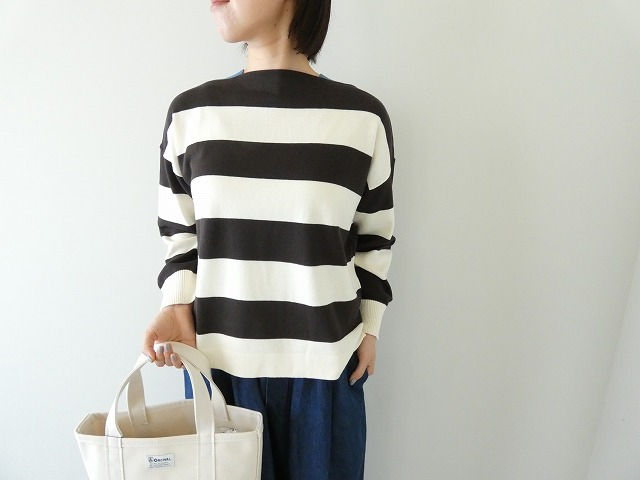 maomade(マオメイド) やわらかコットンしましまプルオーバーの商品画像1
