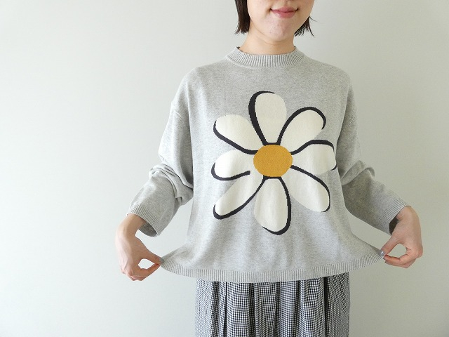 maomade(マオメイド) やわらかコットンBIG DAISYインターシャプルオーバーの商品画像1