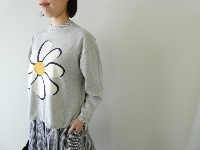 maomade(マオメイド) やわらかコットンBIG DAISYインターシャプルオーバーの商品画像4