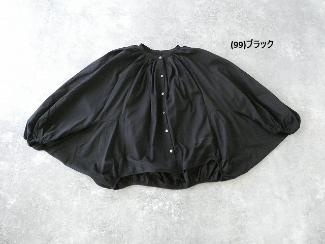 maomade(マオメイド) ストレッチブロード&ローンふんわりボリュームかぼちゃブラウスの商品画像12