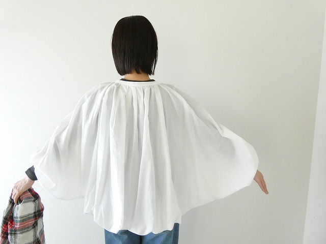 maomade(マオメイド) ストレッチブロード&ローンふんわりボリュームかぼちゃブラウスの商品画像9