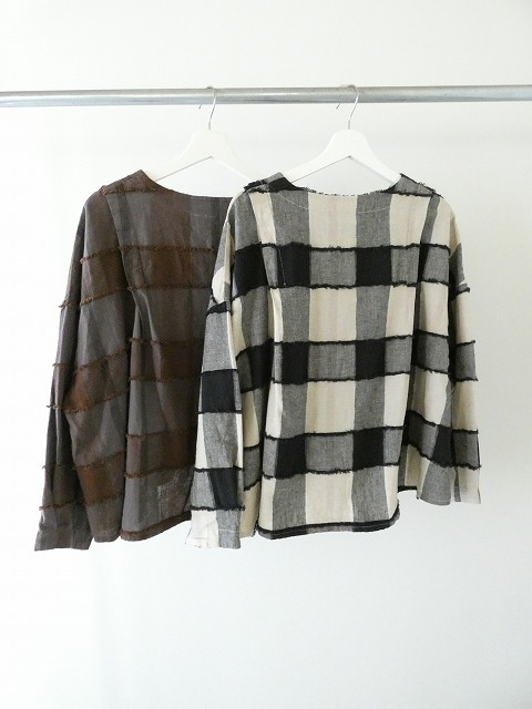 tumugu(ツムグ) ブロックチェックカットジャガードボレロブラウスの商品画像13