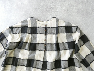 tumugu(ツムグ) ブロックチェックカットジャガードボレロブラウスの商品画像25