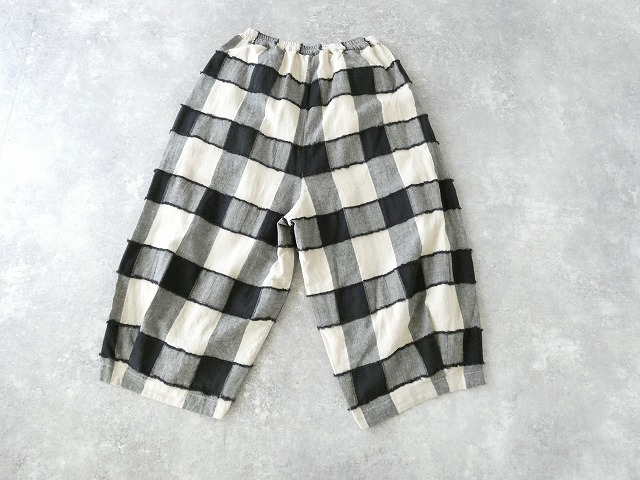 tumugu(ツムグ) ブロックチェックカットジャガードバルーンパンツの商品画像13