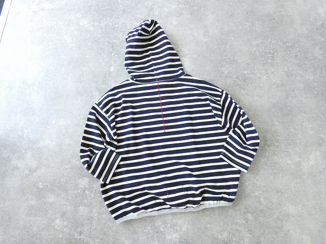 快晴堂(かいせいどう) コーディネートボーダー 裾ギャザーボーダーパーカーの商品画像15