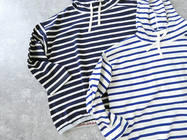 快晴堂(かいせいどう) コーディネートボーダー 裾ギャザーボーダーパーカーの商品画像17