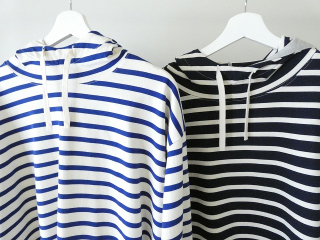 快晴堂(かいせいどう) コーディネートボーダー 裾ギャザーボーダーパーカーの商品画像46