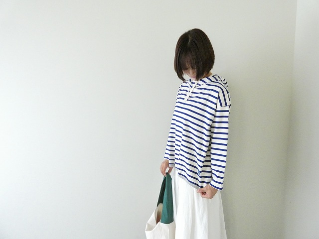 快晴堂(かいせいどう) コーディネートボーダー 裾ギャザーボーダーパーカーの商品画像5