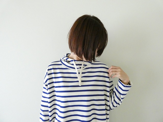 快晴堂(かいせいどう) コーディネートボーダー 裾ギャザーボーダーパーカーの商品画像8