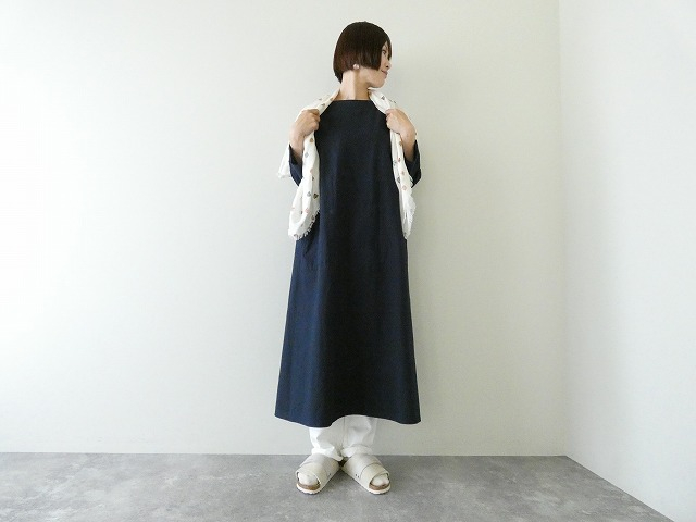 Girl's ヴィンテージ馬布 Wideストン八分袖ワンピース