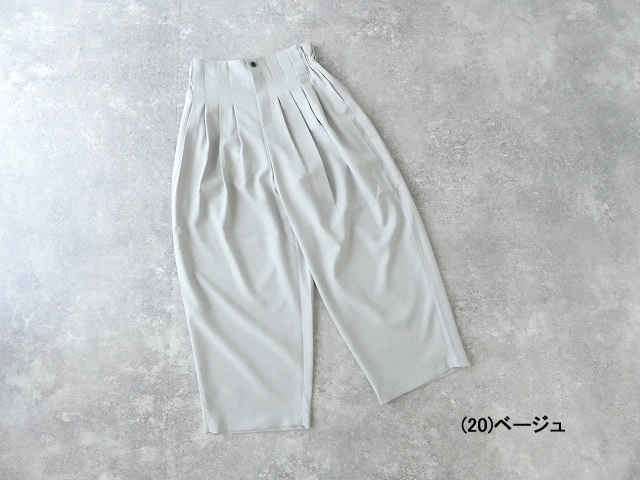 mizuiro ind(ミズイロインド) ハイウエストタックパンツの商品画像12
