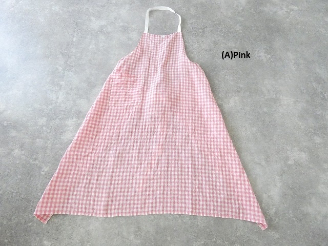 R&D.M(オールドマンズテーラー) LINEN GINGHAM CHECK APRONの商品画像10