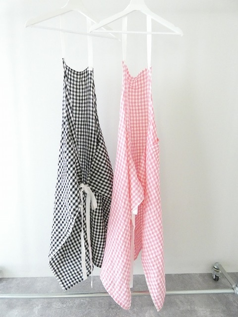 R&D.M(オールドマンズテーラー) LINEN GINGHAM CHECK APRONの商品画像11