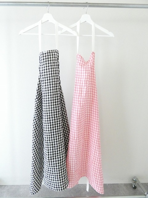 R&D.M(オールドマンズテーラー) LINEN GINGHAM CHECK APRONの商品画像2