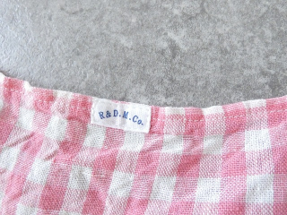 R&D.M(オールドマンズテーラー) LINEN GINGHAM CHECK APRONの商品画像37