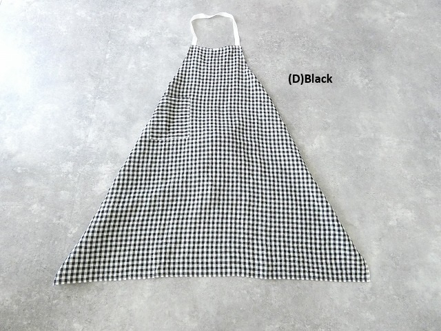 R&D.M(オールドマンズテーラー) LINEN GINGHAM CHECK APRONの商品画像9