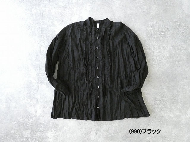 grin(グリン) コットンリネンキャンブリック フリルスクエアシャツの商品画像13