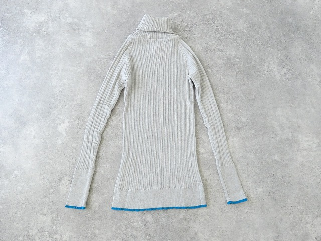 NARU ランダムリブニットバイカラータートルネックの商品画像11