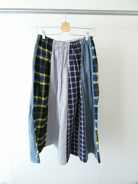 NATURAL LAUNDRY(ナチュラルランドリー) 先染めパネル シャーリングスカートの商品画像8