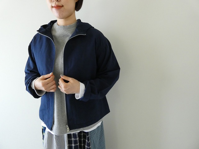 NATURAL LAUNDRY(ナチュラルランドリー) コットンリネンポプリン ジップアップブルゾンの商品画像1