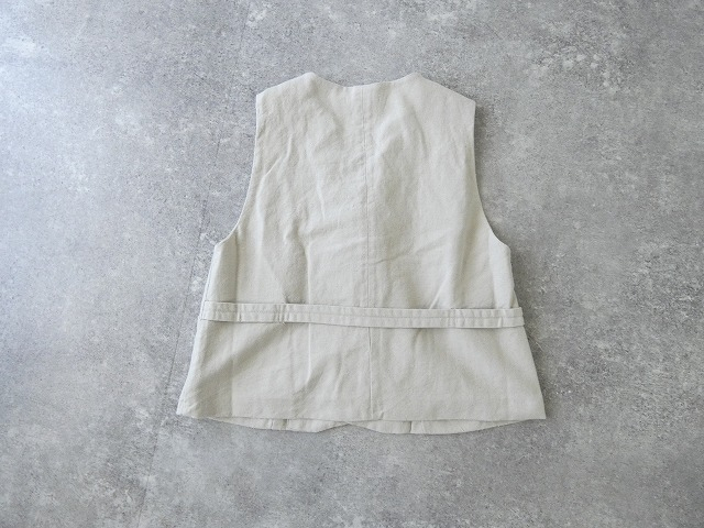 LAITERIE(レイトリー) 綿麻ツイルフリルベストの商品画像10