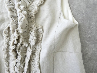 LAITERIE(レイトリー) 綿麻ツイルフリルベストの商品画像29
